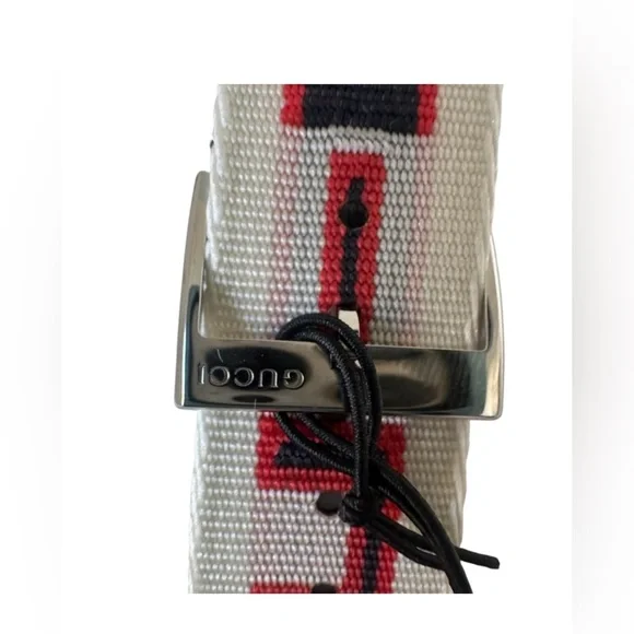 Gucci G-Timeless 38mm White/Red/Blue Unisex Watch.Model Number YA1264071 NWT
